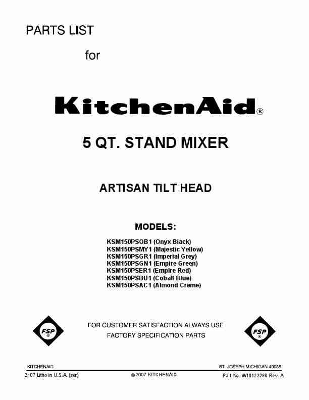 KitchenAid Mixer KSM150PSGR1-page_pdf